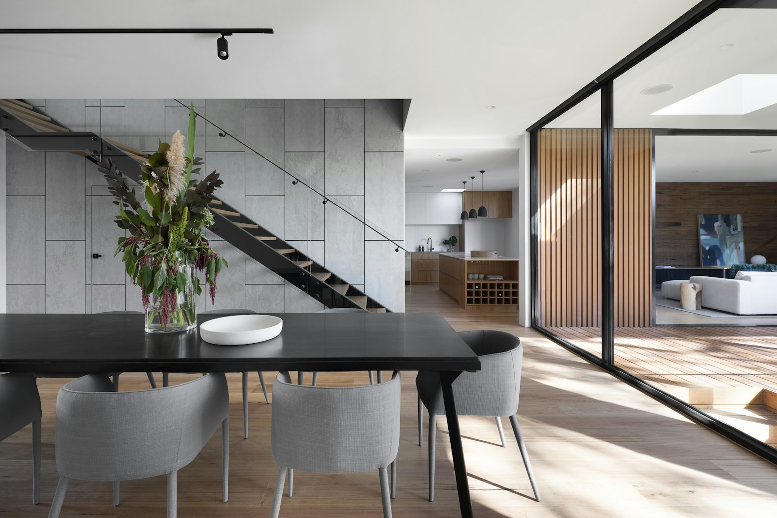 Luxury home interior panorama